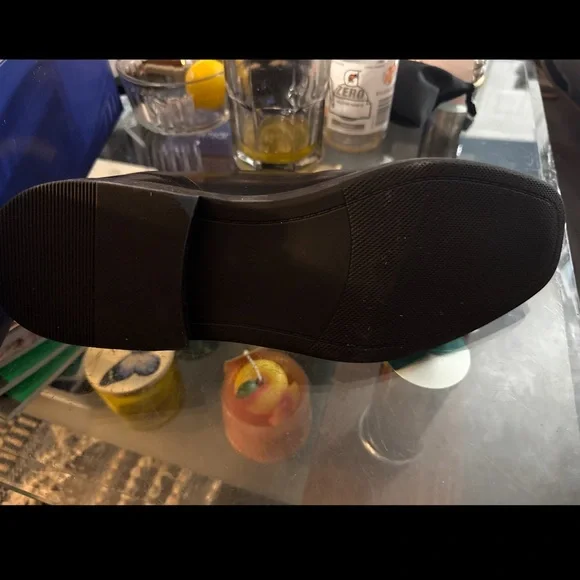 Men's Black Leather Loafers. Size 13 - Picture 5 of 6